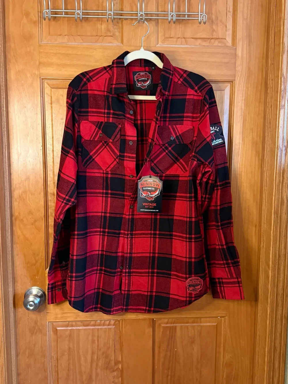 Angry Minnow Buffalo Plaid Fireball Flannel - Picture 7 of 7